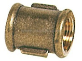 Osculati Brass Female Coupling Sleeve, 1/4" to 2-1/2" Thread