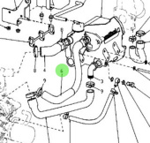 Nanni Diesel 48328158 - Heat Exchanger Hose for N3 and N4 Engines