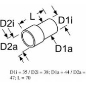 Webasto 91889A - Moulded Hose ⌀38/⌀35 L= 70