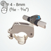 Clamcleat CL265AN+25 Kitesurf Bar Cleat Kit for 4–8 mm Rope and 25–31 mm Tubes, Hard Anodised Aluminium