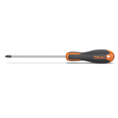 Beta 012091006 - Evox Screwdrivers For Cross Head Pozidriv®-Supadriv® Screws, Chrome-Plated, Black Tips L 100 mm