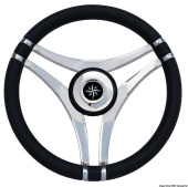 Osculati 45.141.01 - IMPACT Black Steering Wheel Stainless Steel Spokes Ø 350 mm