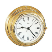 BARIGO 622.7MS Brass Porthole Ship's Clock ø150 mm