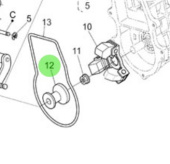 Nanni Diesel 970314882 - Speed Governor Bushing for N4 Series Engines
