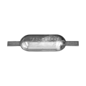 Tecnoseal Zinc Oval Type Weld-On Sacrificial Anodes with Steel Strap