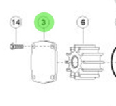 Jabsco 18753-0355 - End Cover Kit for 30550 Pumps