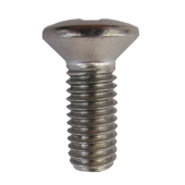DIN 966 A2 Stainless Steel Cross-Recessed Raised Countersunk Head Machine Screws M3–M6, 12–80 mm