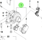 Bukh 28231-2F650 - Turbocharger for R210J Engines