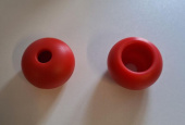 U-Rope Parrel Bead 45 mm Red