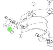 Alamarin Jet H0305 - Spacer Plate for Jet-230 Reversing Deflector