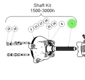 Johnson Pump 01-36061 - Replacement Shaft F98B