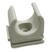 SeaTech Quick-Connect Pipe Clip For Ø15mm, Grey