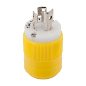 Mastervolt 4721CR - Locking Plug, 15A, 125V, Yellow