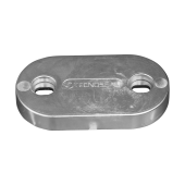 Tecnoseal Sea Ray Zinc Oval Plate Anodes with Insert 207x110 mm
