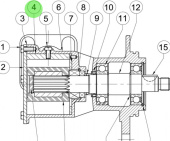 Jabsco 29772-0000 - Cam Brass 200 3/4