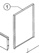 Isotherm SGB00045AA - Left Stainless Steel Panel for Clear Ice Maker