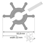 Johnson Pump 09-1026B-9 - Nitrile Impeller Kit for F4B-8 Pumps