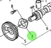 Nanni Diesel 970141107 - Camshaft Stopper for HE and N Series Engines
