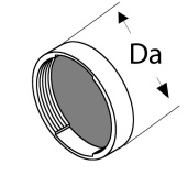 Webasto 1319870A - Heater End Cap For 90mm Ducting