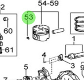 Nanni Diesel 970312142 - Snap Ring for Crankshaft and Piston Assembly