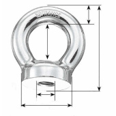 Plastimo 411869 - Eye Nut 8X125mm H.36mm