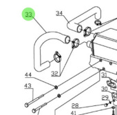 Nanni Diesel 48328101 - Inlet Elbow Adapter Hose for T4.155 and 4.380TDI Engines