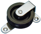 Allpa Stainless Steel Deck Block For Line 10mm, Sheave Ø45mm, Breaking Load 300kg