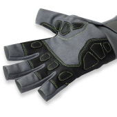Typhoon Performance Half Finger Sailing Gloves Grey/Lime