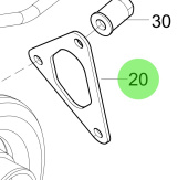 Steyr 2205573-0 - Turbocharger Gasket for TC-VNT30 on Steyr Engines (M160068)