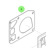 Steyr 2177329-2 - Water Pump Housing Gasket for Steyr Engine Cooling Systems