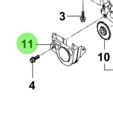 Bukh 26130-3A000 - Baffle Plate for S270J Engine Oil Pump