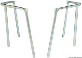 Osculati Stainless Steel 2-Piece Stern Pulpit for Sailboats up to 7 m, 100°