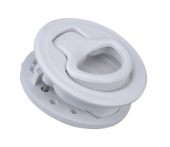 Allpa Plastic Slam Latch For Light And Medium Weight Hatches & Doors, Ø60mm, White