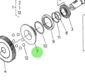 Nanni Diesel 970307352 - Governor Sleeve for Injection Pump Camshaft