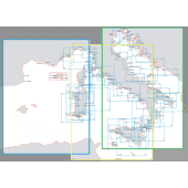 Istituto Idrografico Big Chart 1:1.000.000 Scale - From Ligurian Sea To Strait Of Messina