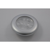 Hella Marine 2XT 980 501-591 - LED Round Courtesy Lamps - White, Satin Stainless Rim, 24V