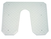 Eval 03155 - Transom Protection Plate, White, L445xW363xD6mm