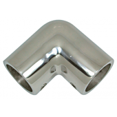FNI AISI 316 Stainless Steel 90° Bow or Stern Pulpit Corner, Ø22–25 mm