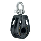 Harken 3233 - 75mm Black Magic 2-Sheave Aluminum Block Swivel