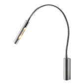 BCM Reading Lamp Stilo S Polished Chrome 3000K Red With Driver