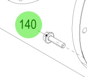 Steyr 9000431-0 - Hex Flange Bolt EN 1665 M8x30 for Steyr Engine Installations