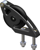 Antal 00617 - Aluminum Block, Ball Bearing, Vertical Up-Down Block