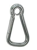Allpa Stainless Steel Snap Hook With Eye And Extra Large Opening, Ø8mm, L=85mm