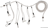 Osculati 63.556.00 - Cord with nylon loops and 200 cm 8mm stainless steel end hooks
