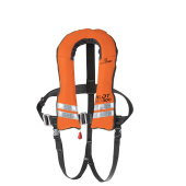 Plastimo P204496 - Pilot Pro 300 Inflatable Lifejacket Auto UML Elite PVC Orange With Crotch Strap