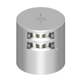 Lopolight 301-005ST-CD - Navigation Light 2NM 135° White Double Stern Silver W/Conn & CD-Base