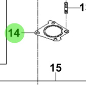 Bukh 28252-3A100 - Turbocharger Gasket for S270J Engines