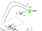 Steyr 2203751-1 - Oil Dipstick Assembly for Steyr Engine MO Series