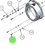 Bukh 217-99301 - M8 x 35 mm Set Screw for EPA36 Flywheel Housing