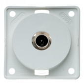 Philippi 609451112 - Berker Mini - TV Socket Outlet, White